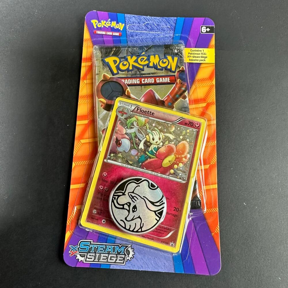 Pokemon TCG XY Steam Siege Floette Promo Blister Pack New Sealed